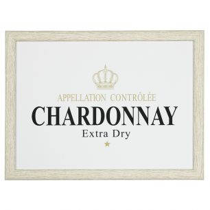 Laptray wine chardonnay white 43cm